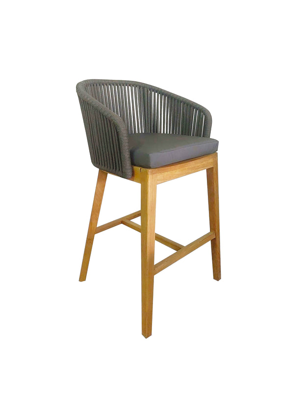 Kayu® Claire Teak Bar Chair - [Kayu Teak]